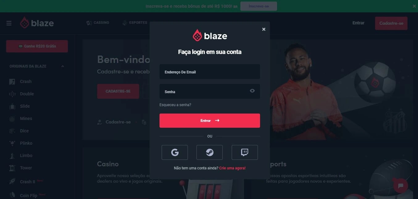 aposta ganha entrar